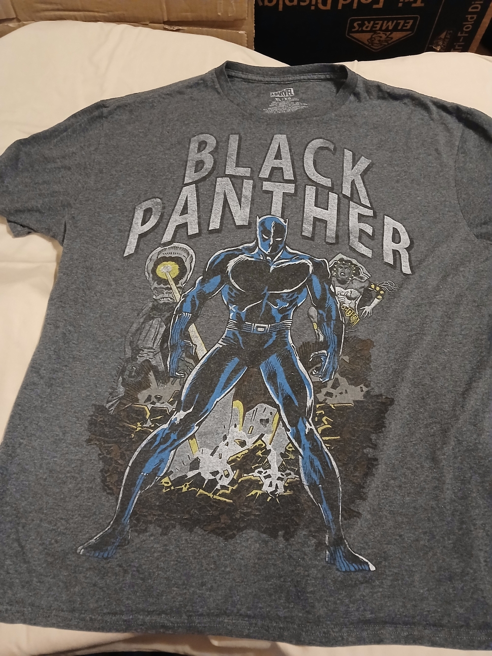 Marvel Black Panther Graphic Tee - Blue and Gray